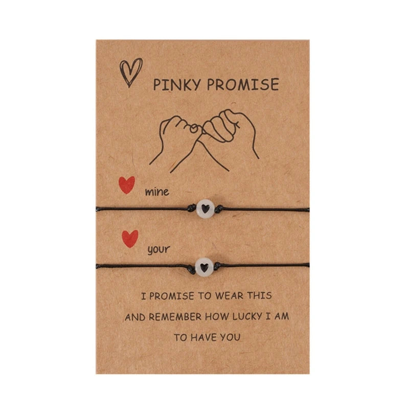Glow-in-Dark Friendship Bracelets with Cards - BFF Matching Bracelets
