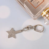Pink Stars Keychain Alloy Pendant Bff Friendship Key Ring