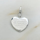 925 Silver Mum Heart Charm Pendant for Bracelet, Gift for Women Girls