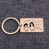 Keychain A Sister is God's way of making sure never walk alone