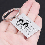Keychain A Sister is God's way of making sure never walk alone