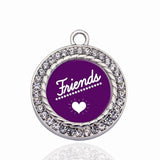 Circle Heart Charm Pendants for DIY Jewelry Making