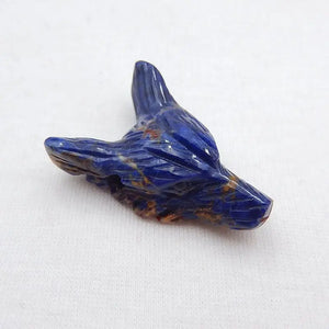 African Sodalite Wolf Head Geometric Pendant