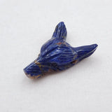 African Sodalite Wolf Head Geometric Pendant