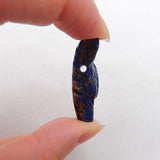 African Sodalite Wolf Head Geometric Pendant