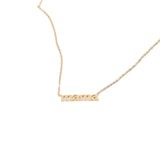 Mama Letter Pendant Necklace - Stainless Steel Plated - Gift for Mom