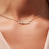 Mama Letter Pendant Necklace - Stainless Steel Plated - Gift for Mom
