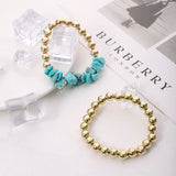 Layered Beaded Rhinestone Stone Bracelet for Women