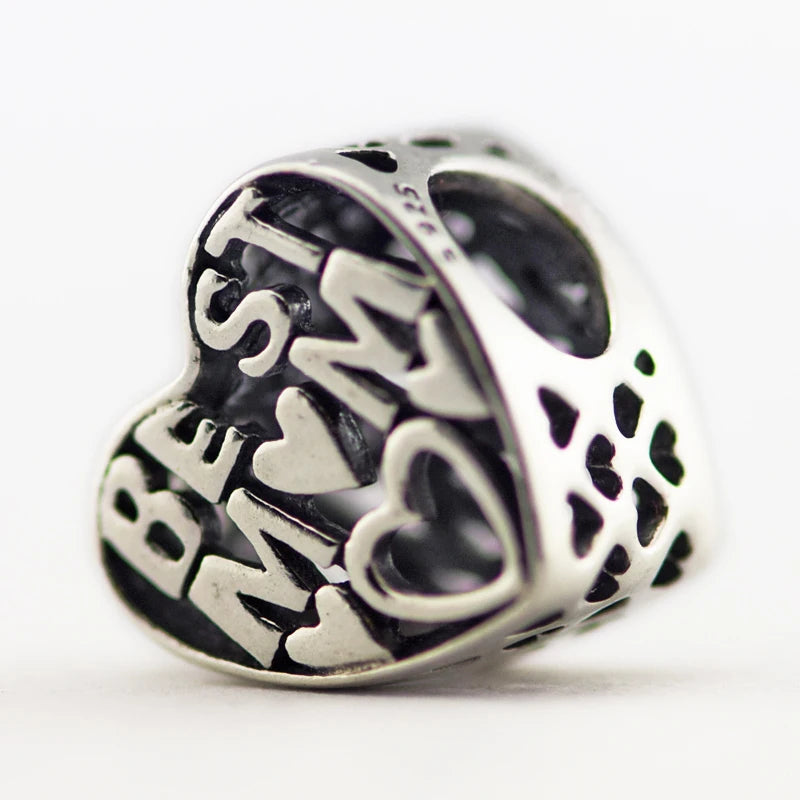 MOM Beads for Bracelets 925 Sterling Silver Charms