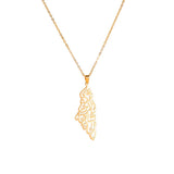 Islamic Pendant Necklace Stainless Steel Arabic Initial Necklace
