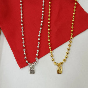 925 Silver Beads Long Necklace 14 K Jewelry Gift