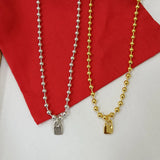 925 Silver Beads Long Necklace 14 K Jewelry Gift