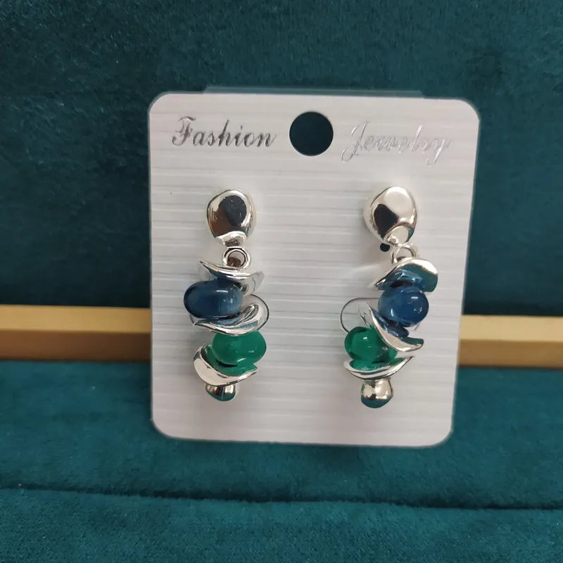 925 Silver Bee and Dragonfly Stud Earrings
