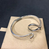 Electroplating Silver Handcuffs Bracelet Jewelry Gift