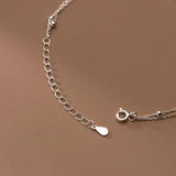 925 Sterling Silver Bow-Knot Anklet Bracelet for Women