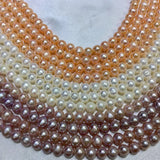 6-7mm Freshwater Pearl Necklace Tricolor