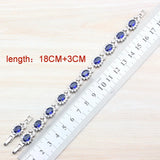 Zircon Silver Overlay Bracelet Health Jewelry For Women