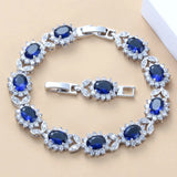 Zircon Silver Overlay Bracelet Health Jewelry For Women