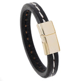 Retro Leather Couple Bracelet with Magnet Buckle