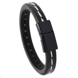 Retro Leather Couple Bracelet with Magnet Buckle