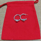 Spanish Original Electroplated 925 Silver 14k Hoop Earrings Jewelry