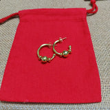 Spanish Original Electroplated 925 Silver 14k Hoop Earrings Jewelry