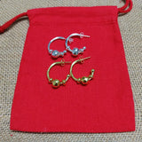 Spanish Original Electroplated 925 Silver 14k Hoop Earrings Jewelry