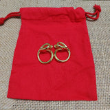 Spanish 925 Silver 14k Pin Earrings
