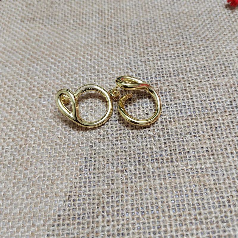 Spanish 925 Silver 14k Pin Earrings