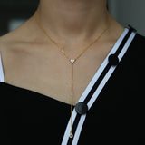 Larit Y Pendant Necklace CZ Classic Jewelry For Women