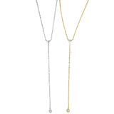 Larit Y Pendant Necklace CZ Classic Jewelry For Women