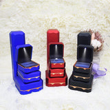 Plastic LED Light Jewelry Ring Display Box