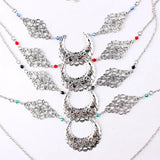 Vintage Hollow Moon Argyle Head Chain Hair Jewelry
