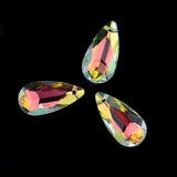 12x24mm Crystal Drop Beads Pear Shape Pendant Charms Rhinestones 10pcs/lot