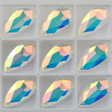 12x24mm Crystal Drop Beads Pear Shape Pendant Charms Rhinestones 10pcs/lot