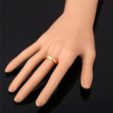 Best-Selling 5MM Men's Rings - Gold/Rose Gold/Silver R985
