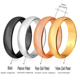 Best-Selling 5MM Men's Rings - Gold/Rose Gold/Silver R985