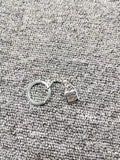 925 Silver Lock Ring Key Chain Jewelry