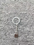 Electroplated 925 Silver Lock Ring Key Chain Jewelry