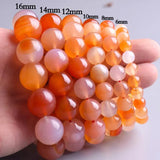 Coloured Agate Chalcedony Bracelet for Men and Women