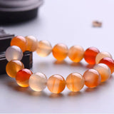 Coloured Agate Chalcedony Bracelet for Men and Women