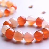 Coloured Agate Chalcedony Bracelet for Men and Women