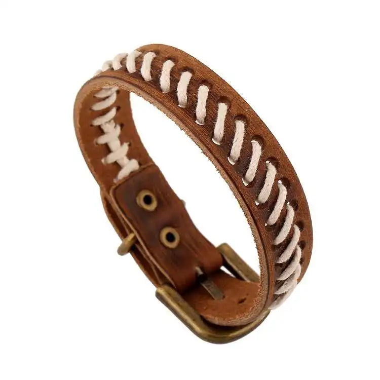 Vintage Leather Braided Bracelets Jewelry