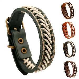 Vintage Leather Braided Bracelets Jewelry