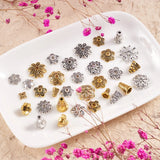 Tibetan Style Alloy Flower Bead Cone Antique Bead Caps 320pcs/box