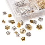 Tibetan Style Alloy Flower Bead Cone Antique Bead Caps 320pcs/box
