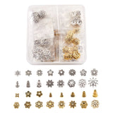 Tibetan Style Alloy Flower Bead Cone Antique Bead Caps 320pcs/box