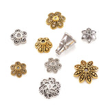 Tibetan Style Alloy Flower Bead Cone Antique Bead Caps 320pcs/box
