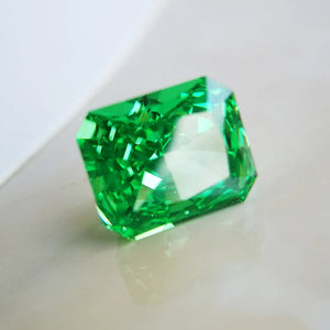 Brilliant Green Radiant Cut Gemstone for Ring Bracelet Jewelry