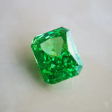 Brilliant Green Radiant Cut Gemstone for Ring Bracelet Jewelry